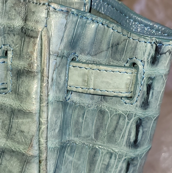 Awesome real crocodile buckle handle bag - Picture 16 of 16